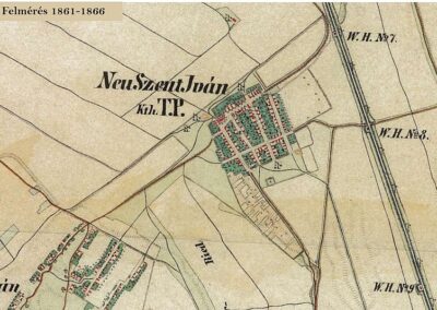 Újszentiván térképe 1861-ből