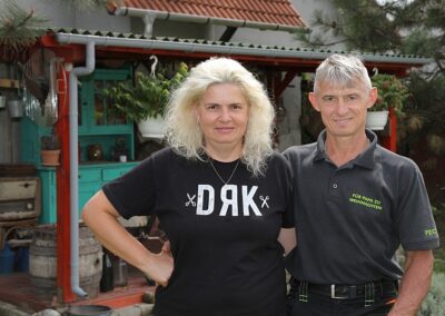Vozár Ferenc és felesége, Erika